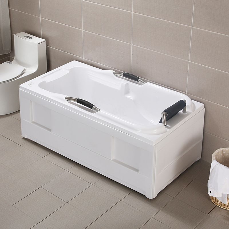 Flat Bottom Soaking Tub Antique Finish Rectangular Modern Bath Tub Clearhalo 'Bathroom Remodel & Bathroom Fixtures' 'Bathtubs' 'Home Improvement' 'home_improvement' 'home_improvement_bathtubs' 'Showers & Bathtubs' 1200x1200_4d86c70f-5855-41d2-aa97-32e11e60ee3e