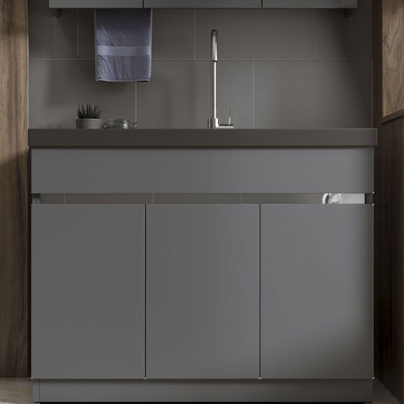 Modern Bathroom Vanity Freestanding with Soft Close Door without Faucet Clearhalo 'Bathroom Remodel & Bathroom Fixtures' 'Bathroom Vanities' 'bathroom_vanities' 'Home Improvement' 'home_improvement' 'home_improvement_bathroom_vanities' 1200x1200_4d90af53-a337-4c4d-8554-3d4ab294ceba