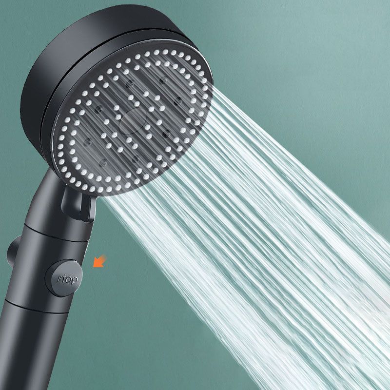 Metal Black Shower Head Self-Cleaning Standard Round Handheld Shower Heads Clearhalo 'Bathroom Remodel & Bathroom Fixtures' 'Home Improvement' 'home_improvement' 'home_improvement_shower_heads' 'Shower Heads' 'shower_heads' 'Showers & Bathtubs Plumbing' 'Showers & Bathtubs' 1200x1200_4d97e5a5-8457-403d-963f-3681c62f30ca