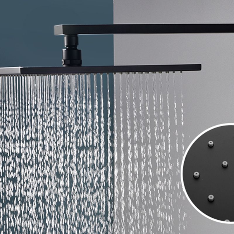 Square Black Spot Resist Shower Faucet Shower Arm Shower with Handheld Shower Head Clearhalo 'Bathroom Remodel & Bathroom Fixtures' 'Home Improvement' 'home_improvement' 'home_improvement_shower_faucets' 'Shower Faucets & Systems' 'shower_faucets' 'Showers & Bathtubs Plumbing' 'Showers & Bathtubs' 1200x1200_4da34755-f3b7-4f6c-bcf6-5006b58d7ee0