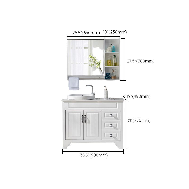 Modern Bathroom Vanity Set Wooden Freestanding Bathroom Vanity Set Clearhalo 'Bathroom Remodel & Bathroom Fixtures' 'Bathroom Vanities' 'bathroom_vanities' 'Home Improvement' 'home_improvement' 'home_improvement_bathroom_vanities' 1200x1200_4da877ef-bcb3-4624-b79a-37621009812f