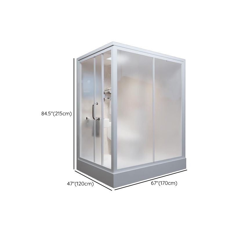 Rectangle Tempered Glass Shower Stall Semi-Frameless Shower Stall Clearhalo 'Bathroom Remodel & Bathroom Fixtures' 'Home Improvement' 'home_improvement' 'home_improvement_shower_stalls_enclosures' 'Shower Stalls & Enclosures' 'shower_stalls_enclosures' 'Showers & Bathtubs' 1200x1200_4dcffd3b-7b08-4c21-aff6-a5237f6063fb