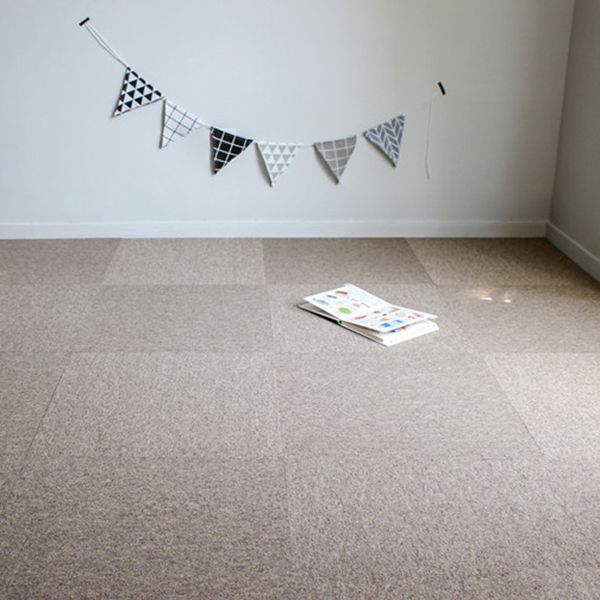 Carpet Tile Non-Skid Fade Resistant Solid Color Self Peel and Stick Carpet Tiles Bedroom Clearhalo 'Carpet Tiles & Carpet Squares' 'carpet_tiles_carpet_squares' 'Flooring 'Home Improvement' 'home_improvement' 'home_improvement_carpet_tiles_carpet_squares' Walls and Ceiling' 1200x1200_4dd49611-cfb7-4eb8-be5c-aa4802c8f51d