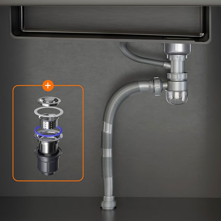 Modern Style Kitchen Sink Stainless Steel Rectangle Shape Kitchen Sink Clearhalo 'Home Improvement' 'home_improvement' 'home_improvement_kitchen_sinks' 'Kitchen Remodel & Kitchen Fixtures' 'Kitchen Sinks & Faucet Components' 'Kitchen Sinks' 'kitchen_sinks' 1200x1200_4def88ba-a6c9-4e0d-99e3-9ce71dd49de3