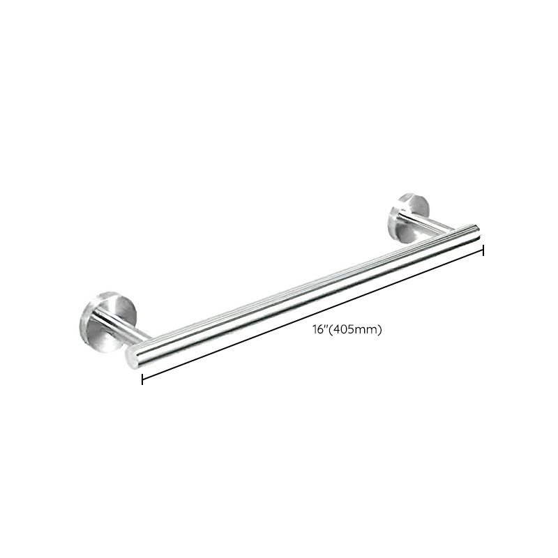 Metal Simple Bathroom Accessory as Individual or as a Set in Silver Clearhalo 'Bathroom Hardware Sets' 'Bathroom Hardware' 'Bathroom Remodel & Bathroom Fixtures' 'bathroom_hardware_sets' 'Home Improvement' 'home_improvement' 'home_improvement_bathroom_hardware_sets' 1200x1200_4dfead81-6ccd-401d-83dc-bb963041b49c