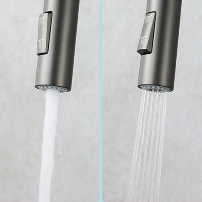 Modern Style Kitchen Faucet Copper 1-Handle Retractable High Arc Kitchen Faucet Clearhalo 'Home Improvement' 'home_improvement' 'home_improvement_kitchen_faucets' 'Kitchen Faucets' 'Kitchen Remodel & Kitchen Fixtures' 'Kitchen Sinks & Faucet Components' 'kitchen_faucets' 1200x1200_4e013dc8-580f-45d9-9c9a-2a54ac0eb1e4