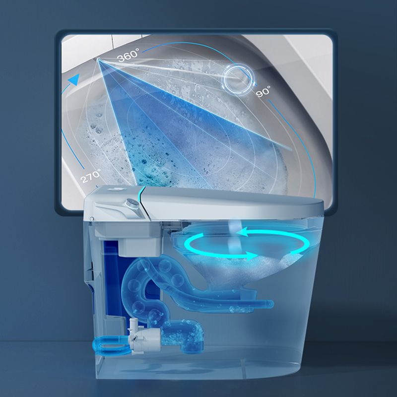 Elongated Vitreous China Bidets Bidet Seat White All-In-One Smart Toilet Clearhalo 'Bathroom Remodel & Bathroom Fixtures' 'Bidets' 'Home Improvement' 'home_improvement' 'home_improvement_bidets' 'Toilets & Bidets' 1200x1200_4e0ea631-37f8-4155-bb8d-54b1925200ff