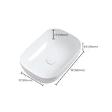 Contemporary Bathroom Sink Porcelain Solid Color Rectangular Vessel with Pop-Up Drain Clearhalo 'Bathroom Remodel & Bathroom Fixtures' 'Bathroom Sinks & Faucet Components' 'Bathroom Sinks' 'bathroom_sink' 'Home Improvement' 'home_improvement' 'home_improvement_bathroom_sink' 1200x1200_4e42ea19-5200-4f98-b533-4cf9ac4ca80c