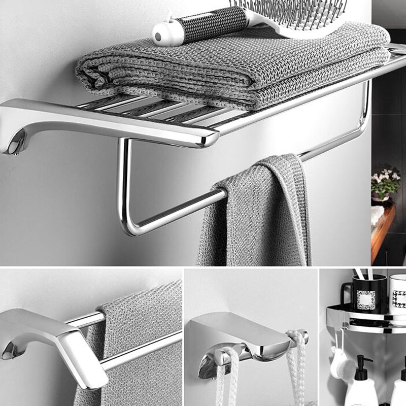 Silver Bathroom Accessories Hardware Set Modern Bathroom Accessory Kit Clearhalo 'Bathroom Hardware Sets' 'Bathroom Hardware' 'Bathroom Remodel & Bathroom Fixtures' 'bathroom_hardware_sets' 'Home Improvement' 'home_improvement' 'home_improvement_bathroom_hardware_sets' 1200x1200_4e5d1d35-b5dd-4ac0-bec7-79d584fbb333