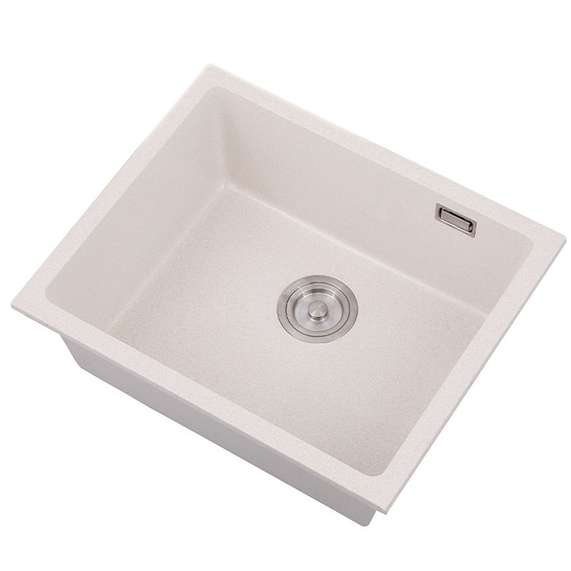 Single Bowl Kitchen Sink Quartz Kitchen Sink with Drain Assembly Clearhalo 'Home Improvement' 'home_improvement' 'home_improvement_kitchen_sinks' 'Kitchen Remodel & Kitchen Fixtures' 'Kitchen Sinks & Faucet Components' 'Kitchen Sinks' 'kitchen_sinks' 1200x1200_4e777814-c269-4c5f-abd5-9ce6fd65c798