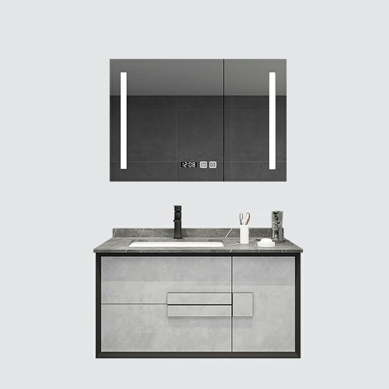 Modern Wall Mount Stone Bathroom Vanity Set with Doors Mirror Clearhalo 'Bathroom Remodel & Bathroom Fixtures' 'Bathroom Vanities' 'bathroom_vanities' 'Home Improvement' 'home_improvement' 'home_improvement_bathroom_vanities' 1200x1200_4e8c5eb1-2649-4cd4-aef1-26ec134f9c1c