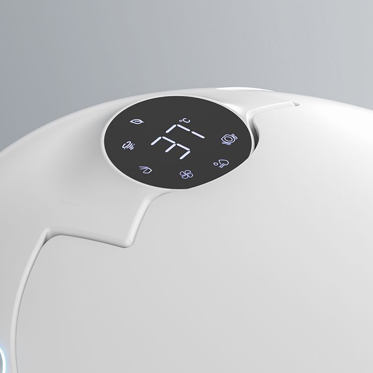 Contemporary White Round Floor Mount Bidet with Heated Seat Vitreous China Bidets Clearhalo 'Bathroom Remodel & Bathroom Fixtures' 'Bidets' 'Home Improvement' 'home_improvement' 'home_improvement_bidets' 'Toilets & Bidets' 1200x1200_4e9528da-6553-41a8-90be-9bd5129a539f