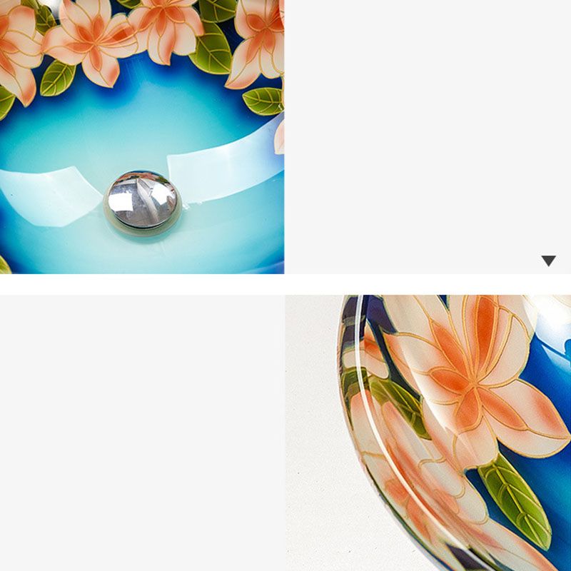 Tempered Glass Bathroom Sink Contemporary Trough Bathroom Sink with Round Shape Clearhalo 'Bathroom Remodel & Bathroom Fixtures' 'Bathroom Sinks & Faucet Components' 'Bathroom Sinks' 'bathroom_sink' 'Home Improvement' 'home_improvement' 'home_improvement_bathroom_sink' 1200x1200_4eaf0ee0-e2af-4f59-8557-f8efb7fb14b0