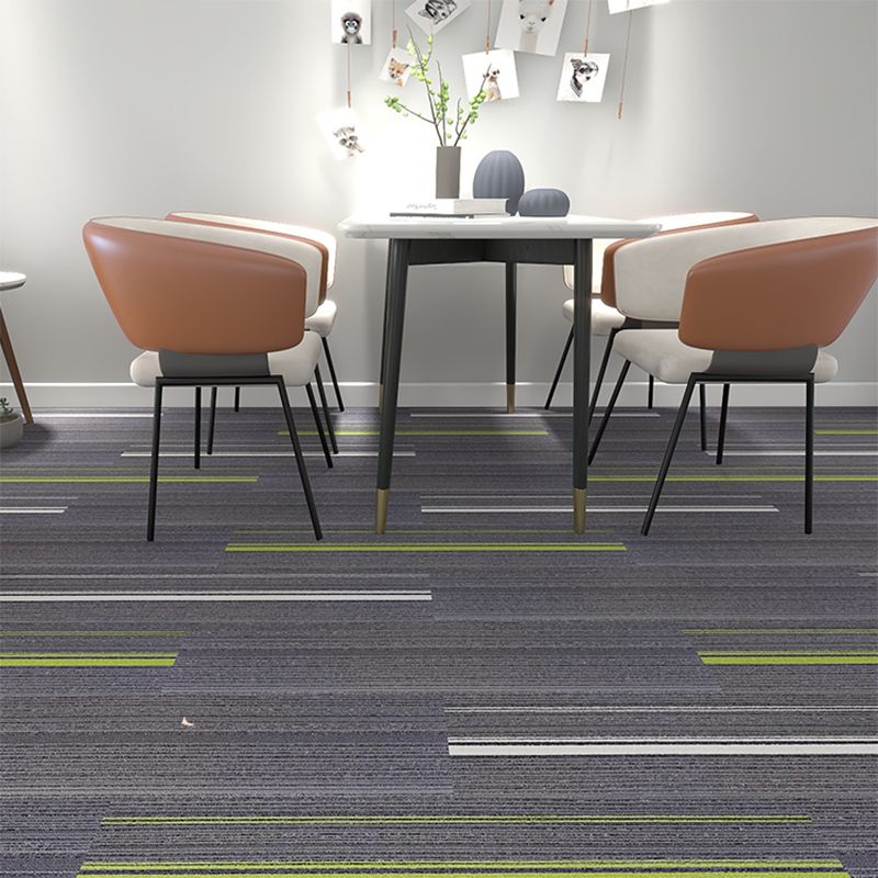 Loose Lay Carpet Tiles Ombre Print Fade Resistant Carpet Tiles - Clearhalo