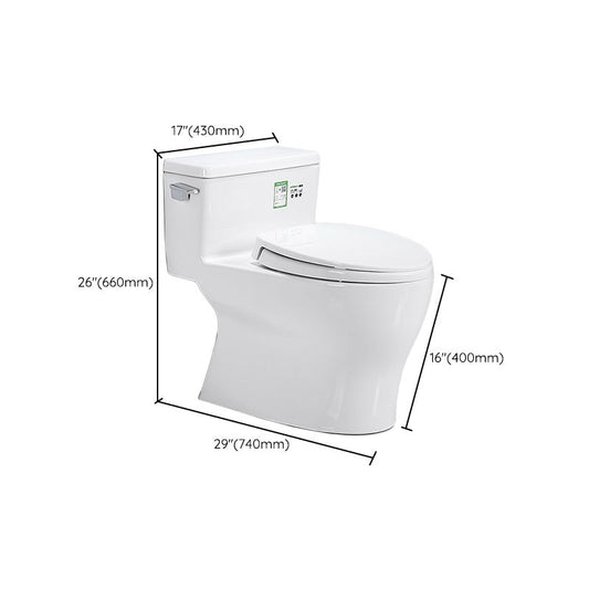 Traditional Ceramic Toilet Bowl One Piece Flush Toilet with Toilet Seat Clearhalo 'Bathroom Remodel & Bathroom Fixtures' 'Home Improvement' 'home_improvement' 'home_improvement_toilets' 'Toilets & Bidets' 'Toilets' 1200x1200_4eece439-e023-49a9-975b-b10e3e9b0804