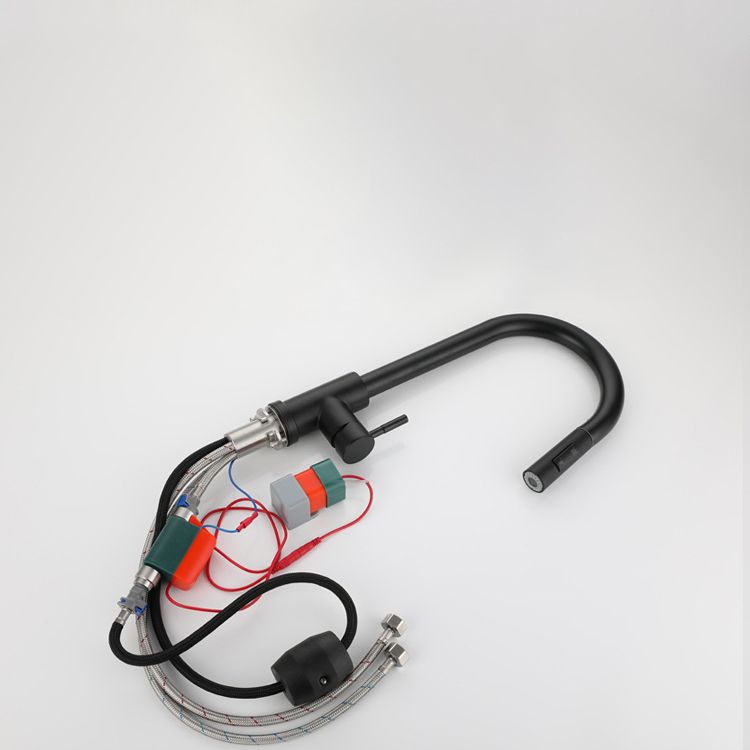 Modern Pull down Sprayer Water Filler One Handle High Arch Kitchen Faucet Clearhalo 'Home Improvement' 'home_improvement' 'home_improvement_kitchen_faucets' 'Kitchen Faucets' 'Kitchen Remodel & Kitchen Fixtures' 'Kitchen Sinks & Faucet Components' 'kitchen_faucets' 1200x1200_4f303db5-ec67-413a-91de-5f315a85cf63