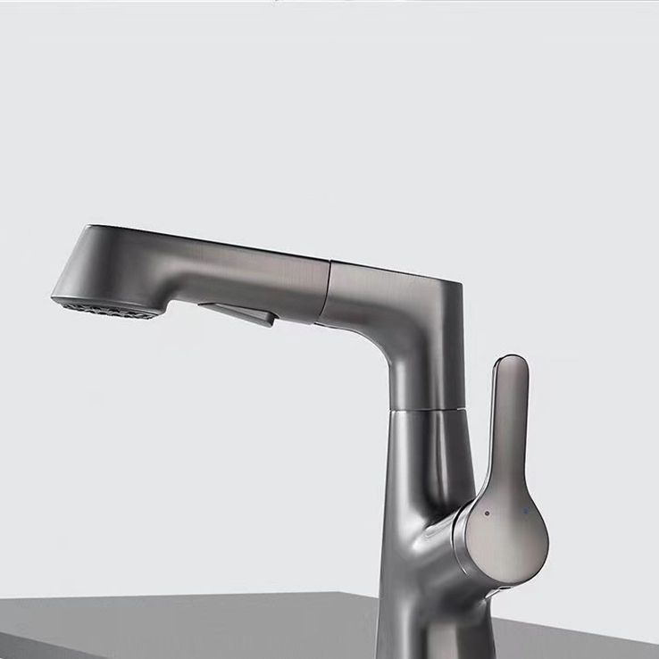 Modern Faucet 1-Handle and 1-Hole Copper with Pull out Sprayer Faucet Clearhalo 'Home Improvement' 'home_improvement' 'home_improvement_kitchen_faucets' 'Kitchen Faucets' 'Kitchen Remodel & Kitchen Fixtures' 'Kitchen Sinks & Faucet Components' 'kitchen_faucets' 1200x1200_4f3ba947-6e31-44d3-aa9f-905cd00b90b8