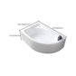 Modern White Corner Bath Acrylic Center-Back Soaking Bathtub Clearhalo 'Bathroom Remodel & Bathroom Fixtures' 'Bathtubs' 'Home Improvement' 'home_improvement' 'home_improvement_bathtubs' 'Showers & Bathtubs' 1200x1200_4f400fbb-5e85-4814-82af-fcd9c16548a2