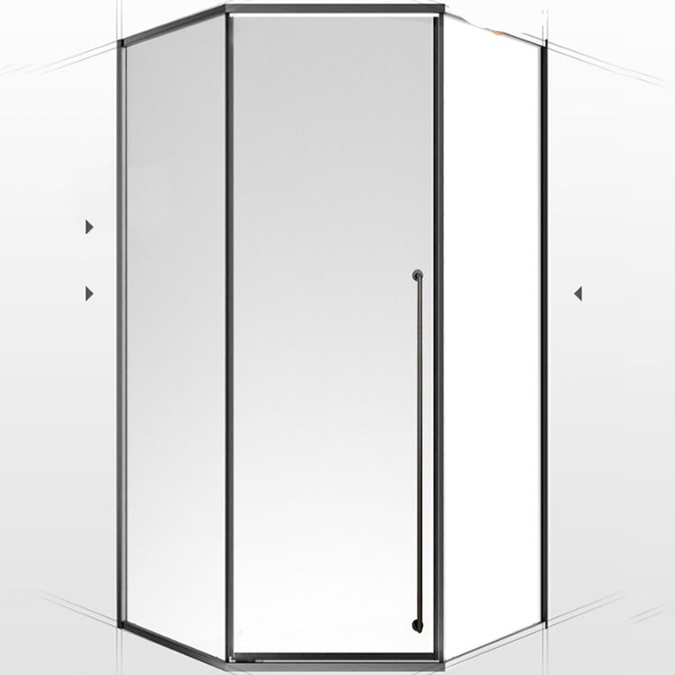 Framed Neo-Angle Shower Enclosure Clear Easy Clean Glass Shower Enclosure Clearhalo 'Bathroom Remodel & Bathroom Fixtures' 'Home Improvement' 'home_improvement' 'home_improvement_shower_stalls_enclosures' 'Shower Stalls & Enclosures' 'shower_stalls_enclosures' 'Showers & Bathtubs' 1200x1200_4f4512f9-93a5-42a9-b384-481beec38f1f