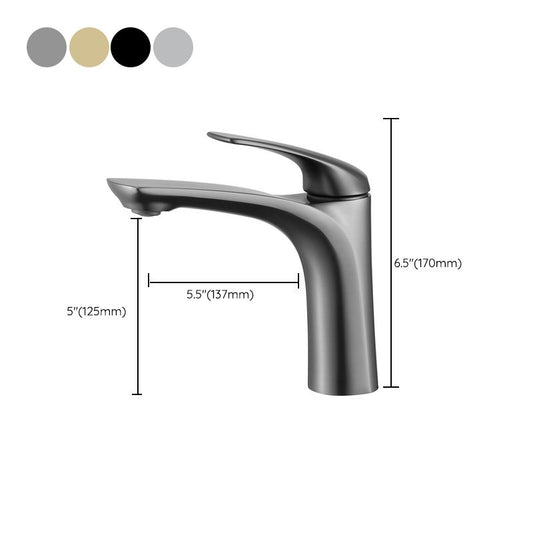 Modern Style Centerset Faucet Lever Handles Faucet for Bathroom Clearhalo 'Bathroom Remodel & Bathroom Fixtures' 'Bathroom Sink Faucets' 'Bathroom Sinks & Faucet Components' 'bathroom_sink_faucets' 'Home Improvement' 'home_improvement' 'home_improvement_bathroom_sink_faucets' 1200x1200_4f64784c-0b6e-4672-943d-4b78937b2f12