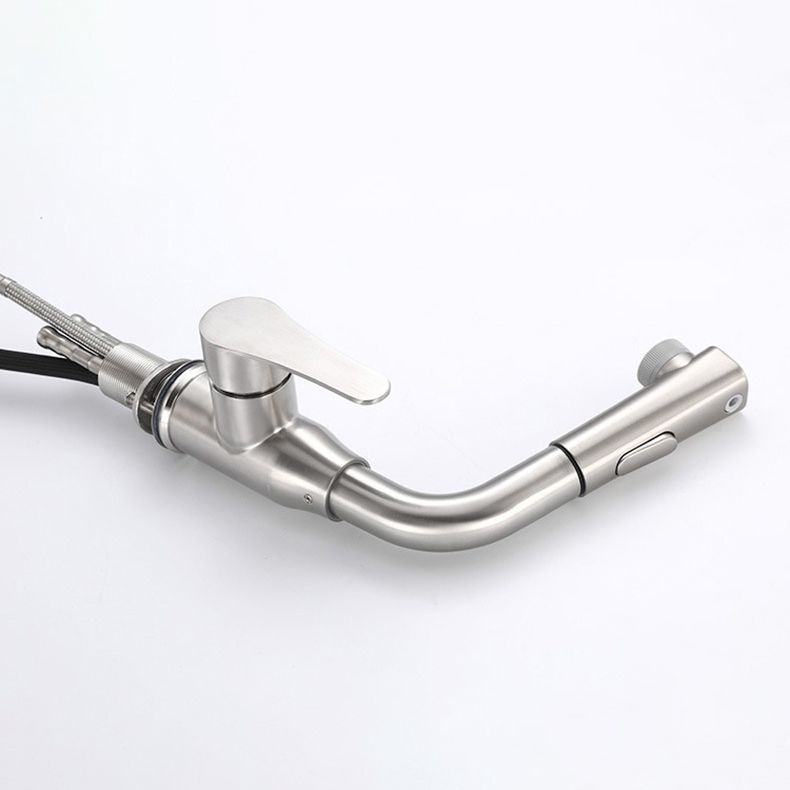 Modern 1-Handle Bathroom Sink Faucet Circular Vessel Sink Faucet Stainless Steel Clearhalo 'Bathroom Remodel & Bathroom Fixtures' 'Bathroom Sink Faucets' 'Bathroom Sinks & Faucet Components' 'bathroom_sink_faucets' 'Home Improvement' 'home_improvement' 'home_improvement_bathroom_sink_faucets' 1200x1200_4f75f5bc-ba31-47be-853d-f5d792dcf45a