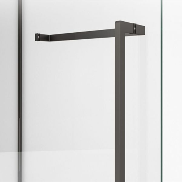 Left Hinged Framed Tempered Shower Enclosure with Fixed Panel Clearhalo 'Bathroom Remodel & Bathroom Fixtures' 'Home Improvement' 'home_improvement' 'home_improvement_shower_stalls_enclosures' 'Shower Stalls & Enclosures' 'shower_stalls_enclosures' 'Showers & Bathtubs' 1200x1200_4f79d002-18a7-4c38-bbb7-74716e40db3d