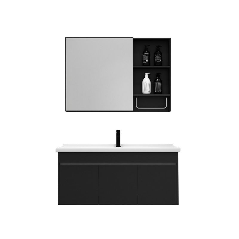 Contemporary Black Bath Vanity Metal Open Console with Sink Set Clearhalo 'Bathroom Remodel & Bathroom Fixtures' 'Bathroom Vanities' 'bathroom_vanities' 'Home Improvement' 'home_improvement' 'home_improvement_bathroom_vanities' 1200x1200_4f86bbf1-4f74-449f-b95d-0befef354b8c
