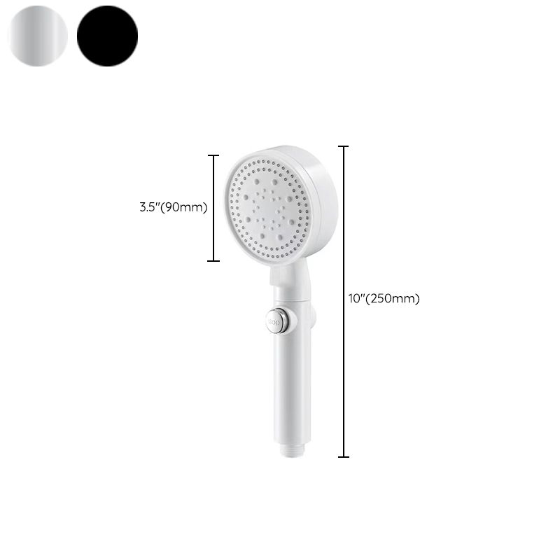 5 Sprays Shower Head Round Wall Mounted Plastic Wall Supply Holder Handheld Shower Head Clearhalo 'Bathroom Remodel & Bathroom Fixtures' 'Home Improvement' 'home_improvement' 'home_improvement_shower_heads' 'Shower Heads' 'shower_heads' 'Showers & Bathtubs Plumbing' 'Showers & Bathtubs' 1200x1200_4f87c415-81f1-4a65-9705-ad026e82755f