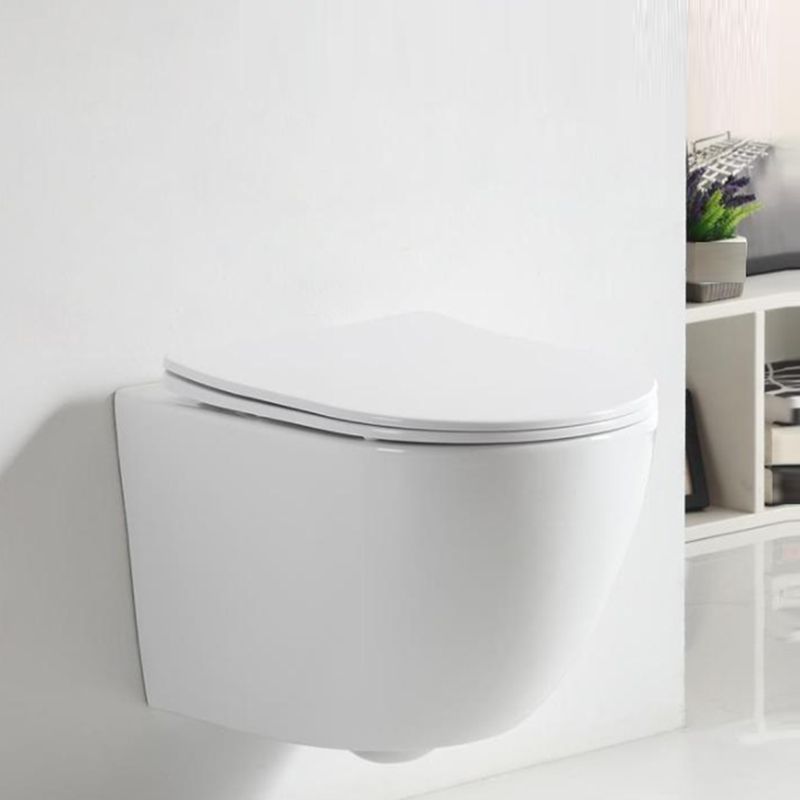 Contemporary Wall Hung Toilet Bowl White Seat Included Urine Toilet for Bathroom Clearhalo 'Bathroom Remodel & Bathroom Fixtures' 'Home Improvement' 'home_improvement' 'home_improvement_toilets' 'Toilets & Bidets' 'Toilets' 1200x1200_4f88a54e-74e4-4fbf-a393-1b1c5b608289