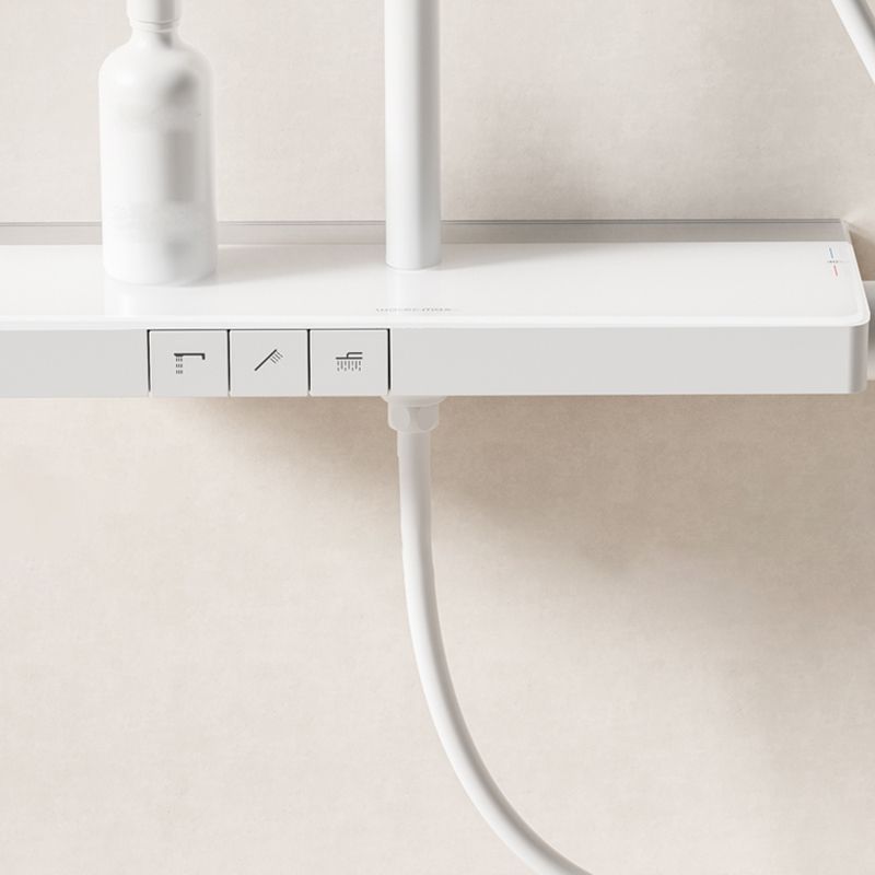 Modern Shower System Brass Volume Control Slide Bar Included Shower Combo Clearhalo 'Bathroom Remodel & Bathroom Fixtures' 'Home Improvement' 'home_improvement' 'home_improvement_shower_faucets' 'Shower Faucets & Systems' 'shower_faucets' 'Showers & Bathtubs Plumbing' 'Showers & Bathtubs' 1200x1200_4f8c2c79-ee98-4945-bfd5-e5581d1e98f7