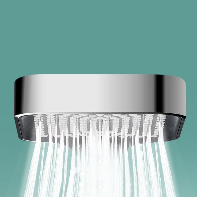 Rectangular Pressurized Shower Head 4-Setting Adjustable Water Flow Handheld Shower Head Clearhalo 'Bathroom Remodel & Bathroom Fixtures' 'Home Improvement' 'home_improvement' 'home_improvement_shower_heads' 'Shower Heads' 'shower_heads' 'Showers & Bathtubs Plumbing' 'Showers & Bathtubs' 1200x1200_4f9c9da7-90b6-4baf-ba4d-911159fef23a