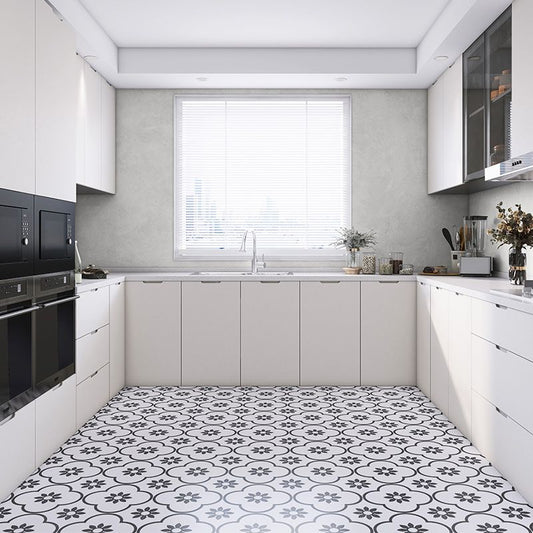 Square Ceramic Matte Floor and Wall Tile Moroccan Bathroom Floor Clearhalo 'Floor Tiles & Wall Tiles' 'floor_tiles_wall_tiles' 'Flooring 'Home Improvement' 'home_improvement' 'home_improvement_floor_tiles_wall_tiles' Walls and Ceiling' 1200x1200_4fd64f11-e915-4f97-9b38-66d7d9530707
