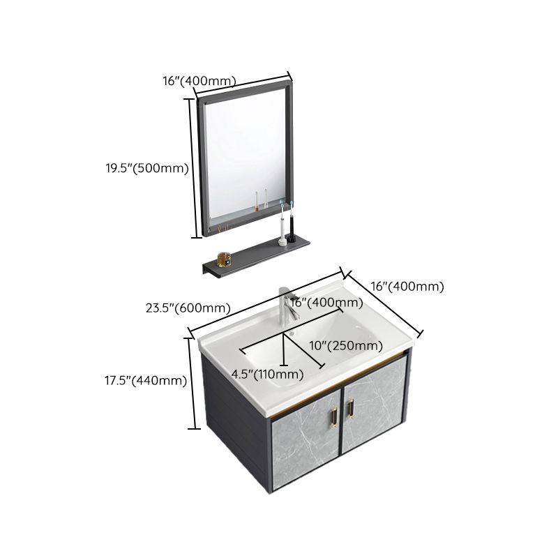 Vanity Sink Rectangular Ceramic Sink Drawer Storage Shelf Vanity Sink Clearhalo 'Bathroom Remodel & Bathroom Fixtures' 'Bathroom Vanities' 'bathroom_vanities' 'Home Improvement' 'home_improvement' 'home_improvement_bathroom_vanities' 1200x1200_4fde92e7-b3e6-4f75-9a46-7178efe0a08f