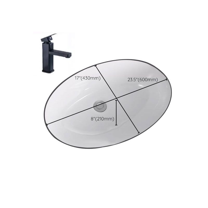 Traditional Undermount Vanity Sink Porcelain Rectangular with Pop-Up Drain Vessel Sink Clearhalo 'Bathroom Remodel & Bathroom Fixtures' 'Bathroom Sinks & Faucet Components' 'Bathroom Sinks' 'bathroom_sink' 'Home Improvement' 'home_improvement' 'home_improvement_bathroom_sink' 1200x1200_4fe92d7f-dced-4eba-b874-bf8ac4b9add0