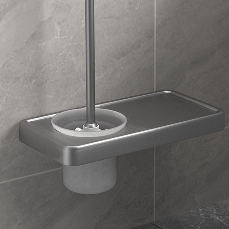 Modern Grey Bathroom Accessory Kit Paper Holder Bath Shelf Bath Hardware Set Clearhalo 'Bathroom Hardware Sets' 'Bathroom Hardware' 'Bathroom Remodel & Bathroom Fixtures' 'bathroom_hardware_sets' 'Home Improvement' 'home_improvement' 'home_improvement_bathroom_hardware_sets' 1200x1200_4fef71a7-3754-4b68-8a1d-77d4e2c285b6