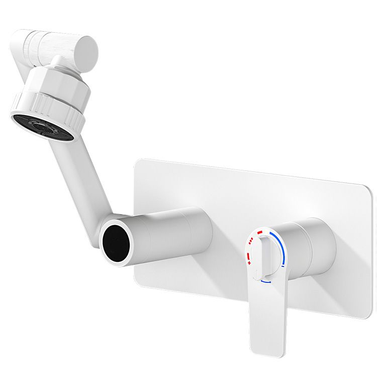 Bathroom Faucet Wall-mounted Lever Handle Multi-function Faucet Clearhalo 'Bathroom Remodel & Bathroom Fixtures' 'Bathroom Sink Faucets' 'Bathroom Sinks & Faucet Components' 'bathroom_sink_faucets' 'Home Improvement' 'home_improvement' 'home_improvement_bathroom_sink_faucets' 1200x1200_4ff82cd6-df3a-4197-bdda-f987f08c49a2