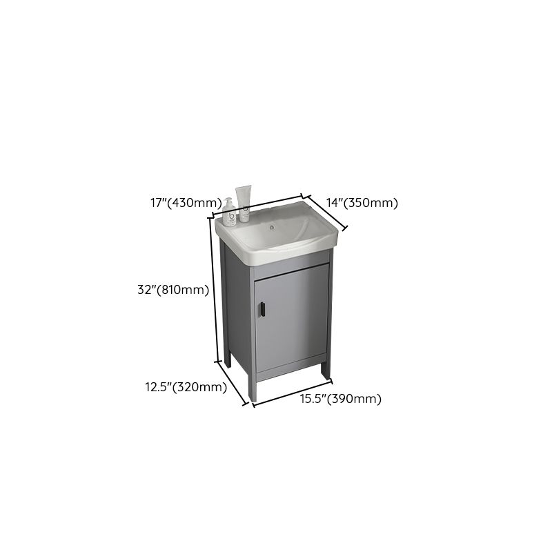 Modern Bathroom Vanity Set Freestanding Single-Sink Bathroom Sink Vanity Clearhalo 'Bathroom Remodel & Bathroom Fixtures' 'Bathroom Vanities' 'bathroom_vanities' 'Home Improvement' 'home_improvement' 'home_improvement_bathroom_vanities' 1200x1200_4ff850ac-36bc-4201-bc6b-37dde3276cec