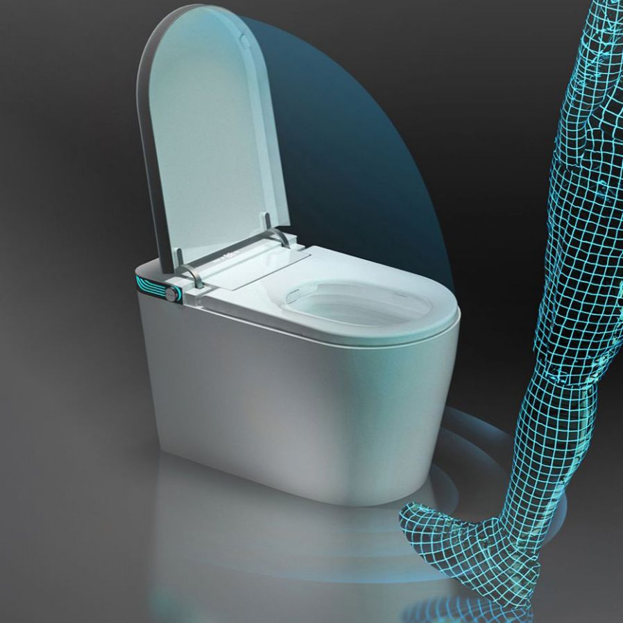 Modern Heated Seat Toilet Bowl Floor Mount Skirted Toilet with Toilet Seat Clearhalo 'Bathroom Remodel & Bathroom Fixtures' 'Home Improvement' 'home_improvement' 'home_improvement_toilets' 'Toilets & Bidets' 'Toilets' 1200x1200_5006a24b-15db-4fdc-9314-a7568f0f56a7