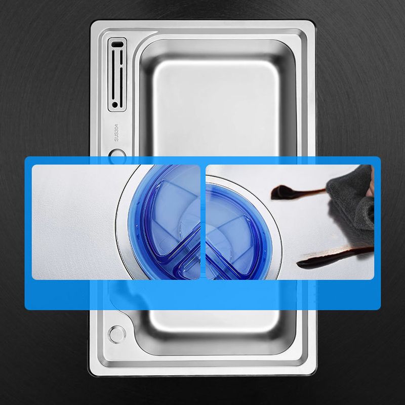 Modern Workstation Sink Stainless Steel with Drain Strainer Kit Kitchen Sink Clearhalo 'Home Improvement' 'home_improvement' 'home_improvement_kitchen_sinks' 'Kitchen Remodel & Kitchen Fixtures' 'Kitchen Sinks & Faucet Components' 'Kitchen Sinks' 'kitchen_sinks' 1200x1200_500b4c15-460f-4ae8-8ea6-c7477db47deb