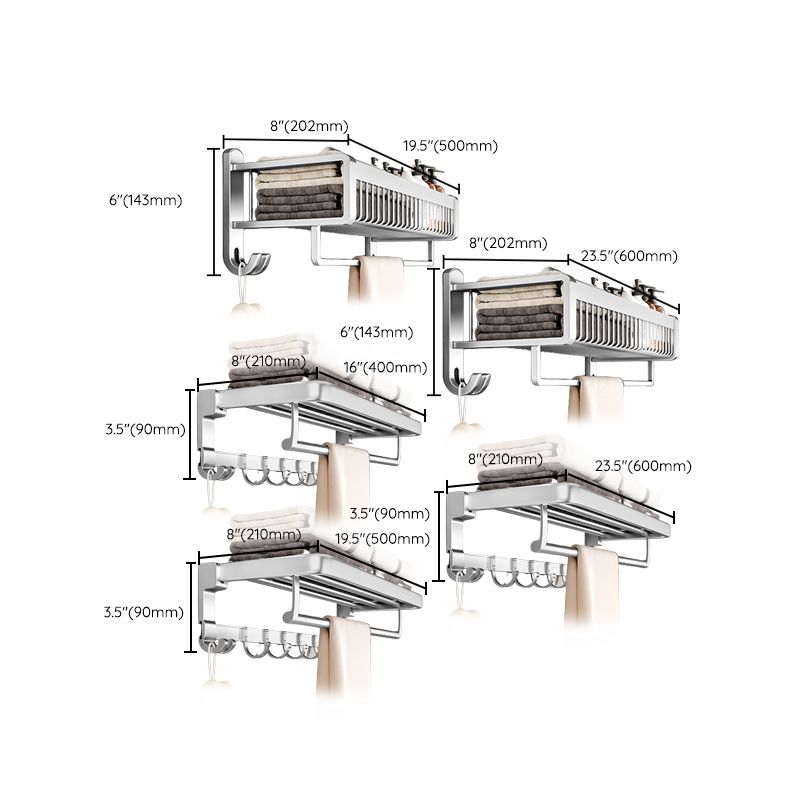 Metal Bathroom Hardware Set Adhesive Mount Bathroom Accessory Kit Clearhalo 'Bathroom Hardware Sets' 'Bathroom Hardware' 'Bathroom Remodel & Bathroom Fixtures' 'bathroom_hardware_sets' 'Home Improvement' 'home_improvement' 'home_improvement_bathroom_hardware_sets' 1200x1200_5014a2eb-4e34-425e-ab12-58614c0ad4d1
