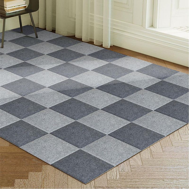 Modern Loose Lay Carpet Tile Checkered Carpet Floor Tile for Living Room Clearhalo 'Carpet Tiles & Carpet Squares' 'carpet_tiles_carpet_squares' 'Flooring 'Home Improvement' 'home_improvement' 'home_improvement_carpet_tiles_carpet_squares' Walls and Ceiling' 1200x1200_502d3298-857e-4d0d-b693-aaa4b3db6566