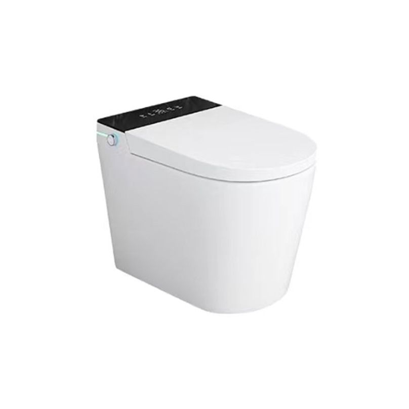 White Smart Toilet Ceramic Contemporary Foot Sensor Elongated Clearhalo 'Bathroom Remodel & Bathroom Fixtures' 'Bidets' 'Home Improvement' 'home_improvement' 'home_improvement_bidets' 'Toilets & Bidets' 1200x1200_5036f8fe-23f8-4b3d-b7fd-dc983f1d79c1