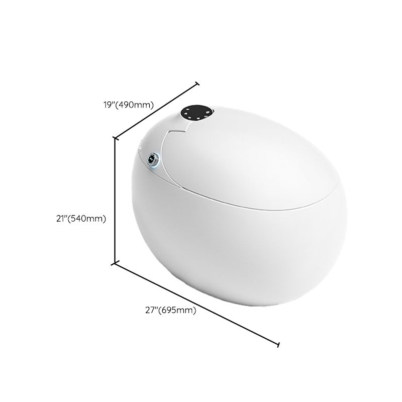 Contemporary 1-Piece Bidet Toilet Floor Mounted Round Toilet Bowl for Washroom Clearhalo 'Bathroom Remodel & Bathroom Fixtures' 'Home Improvement' 'home_improvement' 'home_improvement_toilets' 'Toilets & Bidets' 'Toilets' 1200x1200_503fa2e9-095b-41d8-9f89-48a0e2f00c03