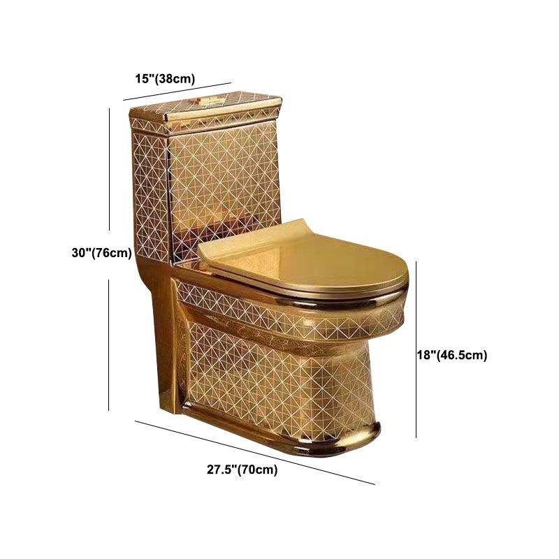 Traditional Style Golden Toilet Siphon Jet One Piece Toilet with Slow Close Seat Clearhalo 'Bathroom Remodel & Bathroom Fixtures' 'Home Improvement' 'home_improvement' 'home_improvement_toilets' 'Toilets & Bidets' 'Toilets' 1200x1200_504d93e7-c8b6-4d4b-9d12-54b7f93a5294