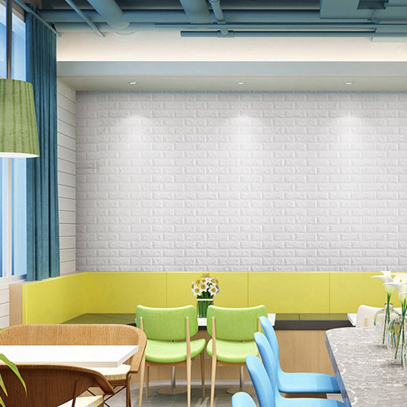 Industrial Wall Plank 3D Print Bathroom and Living Room Wall Panels Set of 200 in White Clearhalo 'Flooring 'Home Improvement' 'home_improvement' 'home_improvement_wall_paneling' 'Wall Paneling' 'wall_paneling' 'Walls & Ceilings' Walls and Ceiling' 1200x1200_504e3390-6219-4f4c-a53d-67417ecc1446