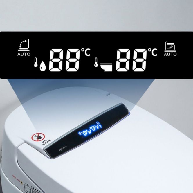 Plastic Bidets Elongated White Contemporary Foot Sensor Smart Toilet Clearhalo 'Bathroom Remodel & Bathroom Fixtures' 'Bidets' 'Home Improvement' 'home_improvement' 'home_improvement_bidets' 'Toilets & Bidets' 1200x1200_50561cef-55a7-4b5d-a7df-3c3ad49f8710