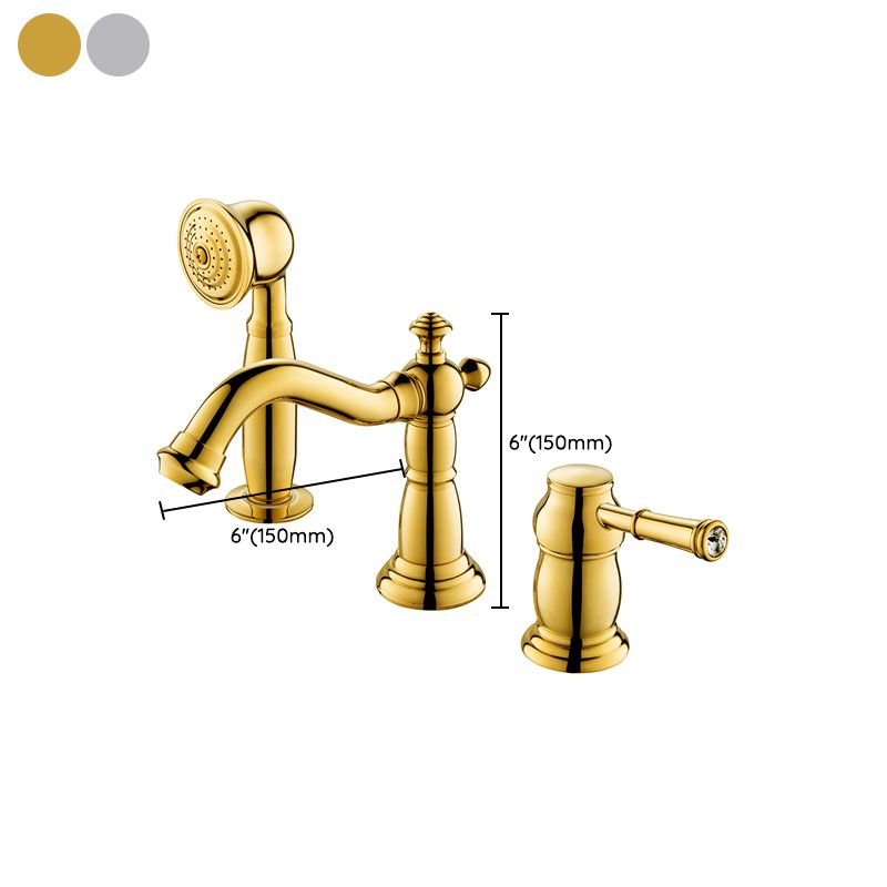 Deck Mounted Roman Tub Faucet Bronze Low Arc Roman Tub Faucet Set Clearhalo 'Bathroom Remodel & Bathroom Fixtures' 'Bathtub Faucets' 'bathtub_faucets' 'Home Improvement' 'home_improvement' 'home_improvement_bathtub_faucets' 1200x1200_50581e46-a094-4064-8694-363d3a9e2c4e
