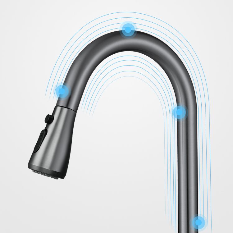 Touch 2 Modes Faucet Pull down Sprayer Bar Faucet 1-Handle Standard Kitchen Faucet Clearhalo 'Home Improvement' 'home_improvement' 'home_improvement_kitchen_faucets' 'Kitchen Faucets' 'Kitchen Remodel & Kitchen Fixtures' 'Kitchen Sinks & Faucet Components' 'kitchen_faucets' 1200x1200_505ef67d-4cec-4a25-a4b7-8dff883edf27
