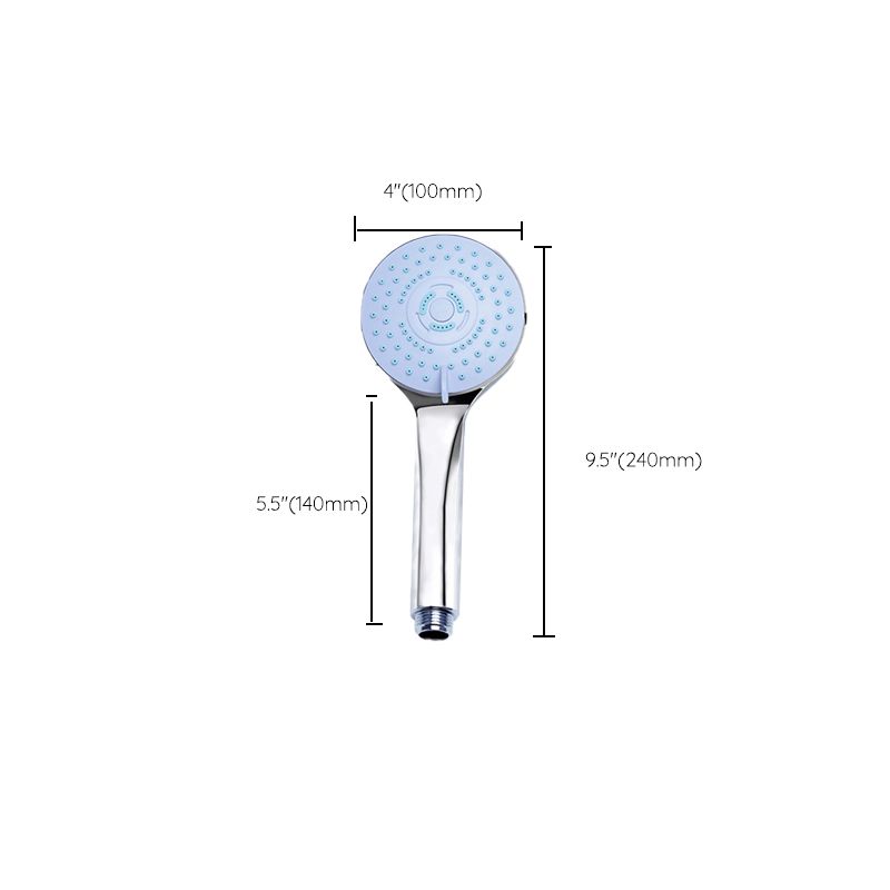 Contemporary Handheld Shower Head Adjustable Spray Pattern Silver Shower Head Clearhalo 'Bathroom Remodel & Bathroom Fixtures' 'Home Improvement' 'home_improvement' 'home_improvement_shower_heads' 'Shower Heads' 'shower_heads' 'Showers & Bathtubs Plumbing' 'Showers & Bathtubs' 1200x1200_5073db4b-a2e4-4905-946c-be6ae35edff7