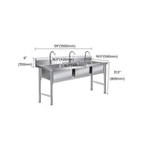 Stainless Steel Kitchen Sink Freestanding Kitchen Sink with Faucet Included Clearhalo 'Home Improvement' 'home_improvement' 'home_improvement_kitchen_sinks' 'Kitchen Remodel & Kitchen Fixtures' 'Kitchen Sinks & Faucet Components' 'Kitchen Sinks' 'kitchen_sinks' 1200x1200_50937bfe-e489-4560-9269-b3177e386e7b